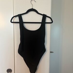 Aerie  Black One Piece Bodysuit